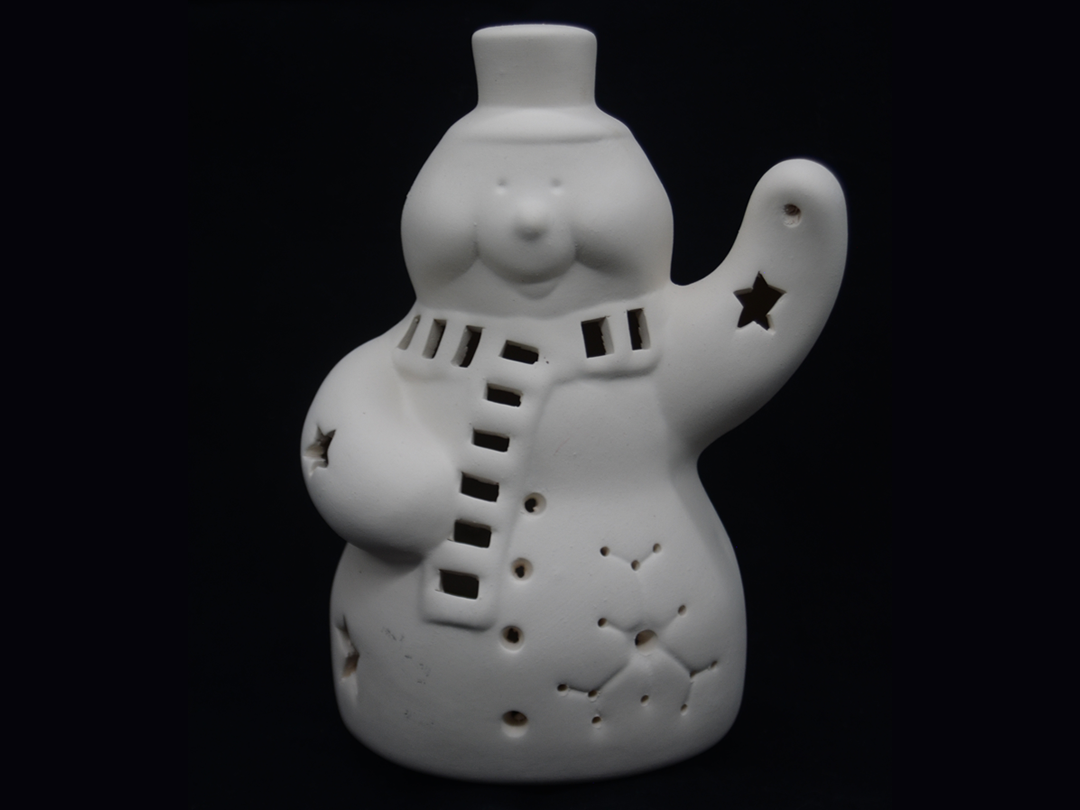 Boneco de neve luminária
